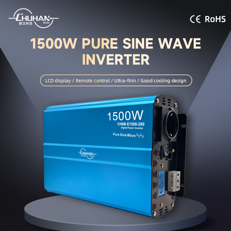CHNB-E1500-260 1500W Pure Sine Wave Inverter DC 60V to 220V with LCD Panels High Efficiency Inverters & Converters RS485