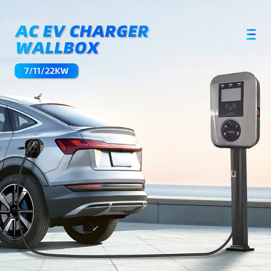 GBT Type 1 2 Car Charger 7KW Wall-mounted Wallbox Electric Home Ev Fast Charger AC 220V 380V New Condition