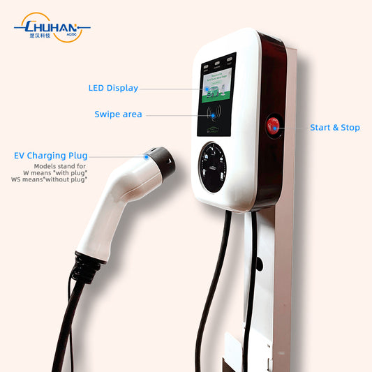 New 11KW 16A Wall-mounted EV Charging Station CCS Interface Standard 32A Rated Current Mount Type 2 Ev Charger